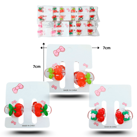 F - 003 pinza mini cerezas set 2 piezas C/12 25J-10