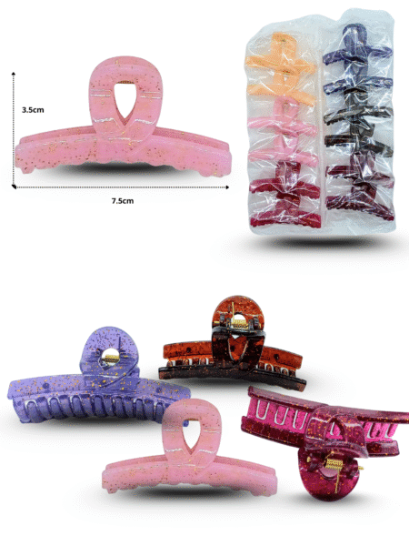 F - 025 pinza nudo jaspeada 7.5cm C/12 M50-26B-21