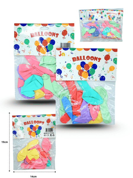 G - 002 globo látex inflable colores surtidos C/12 25G-55