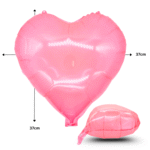 G – 110 globo corazón translucido rosa 45cm C50 C1140