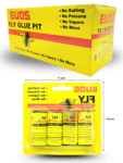 H - 008 pegamoscas set 4 pzas en blister C/24 EXP644