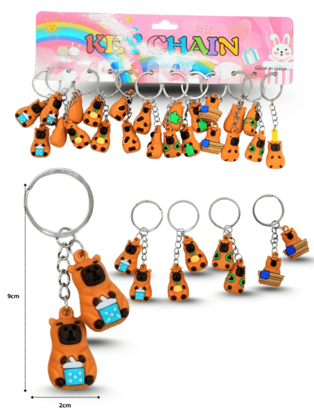 L - 040 llavero capy bara doble figura rígido C/12 R253S-12