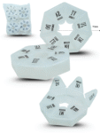 O - 020 pastillero hexagonal transparente C/12 6H-2