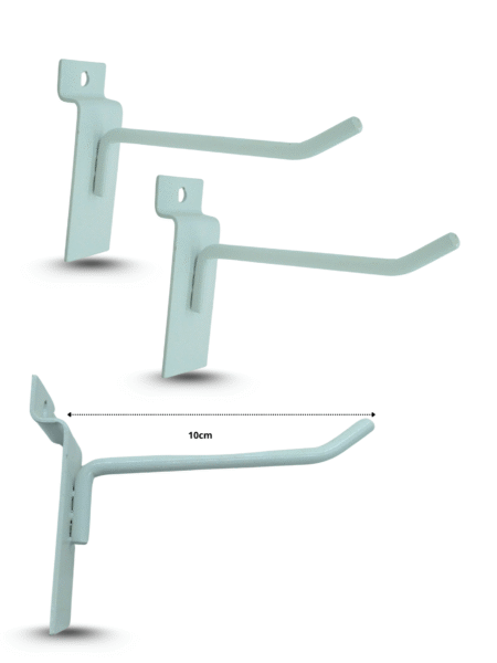O - 032 soporte metálico blanco para exhibipanel 10cm C/25 H1303