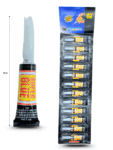 O - 033 super glue negro en tira C/12 PAP-C5097
