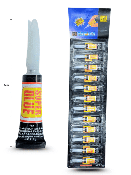 O - 033 super glue negro en tira C/12 PAP-C5097