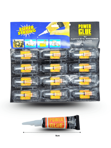 O - 104 power glue negro en planilla C/12 YFU-514