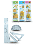 P - 015 juego de geometría capy bara set 4 pzas C/12 K-25K06