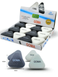 P - 052 goma borrador triangulo blanco y negro 4.5cm C/24 B8479