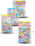 P – 076 sticker surtido 24.5x14cm C20 F2283