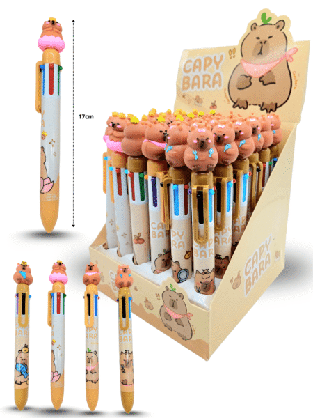 P - 091 pluma 6 tintas capy bara C/36 25C-2