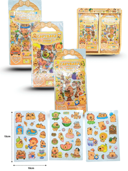 P - 174 sticker capy bara  en caja C/40 25I-102