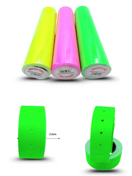 P - 193 cinta etiquetadora colores fosfos C/10 PAP-5095