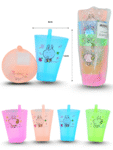 Q – 014 vaso entrenador popote fijo decorado C4 M36-4H-16