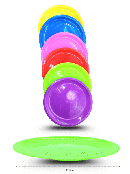 Q - 147 Plato redondo multicolor C/50 ROB GRC