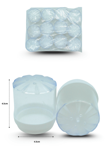Q - 390 saleros transparentes C/12 VILLAGRAN