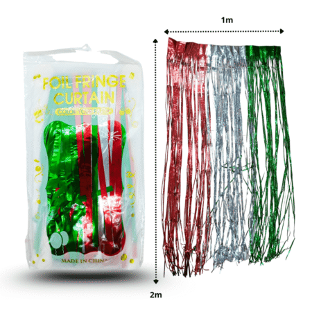 SEP - 004 cortina tricolor 1x2m C/12 V1112