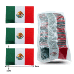 SEP - 007 parche de ropa bandera nacional  para planchar 8x5cm C/100 V2127