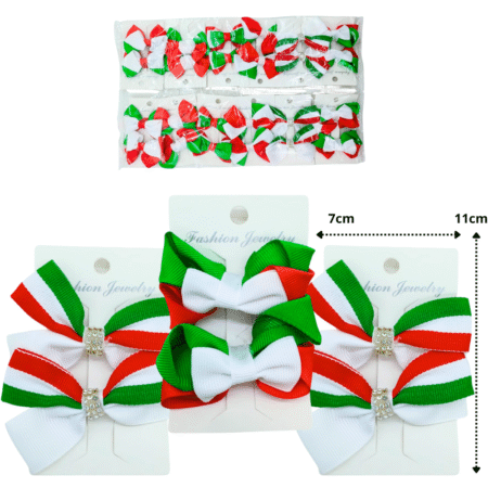 SEP - 013 pico moño par tricolor  set 2 pzas C/12 XL42-3