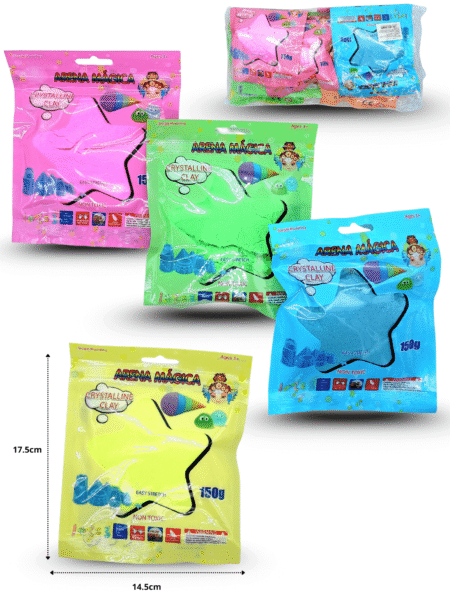 T - 069 arena moldeable colores 150g C/12 C2240