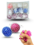 T – 073 squishy cerebro red blanca diamantina en bolsa C12 jerdanna