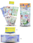 T – 501 billete didáctico con tarjeta bancaria set 11 pzas C20 ROB GRC