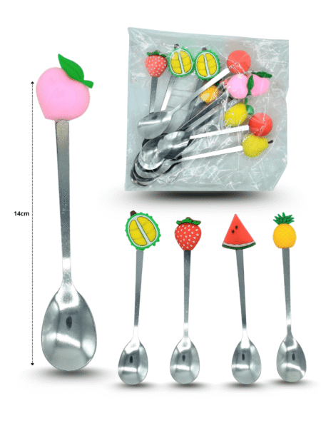 U - 014 cuchara con fruta de goma C/12 25B-99