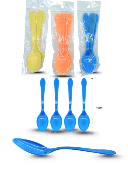 U - 387 cuchara sopera multicolor set 4 pzas C/25 VILLAGRAN