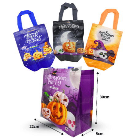 Y - 084 bolsa plastificada halloween multicolor 30x22cm C/12 M693-5F-1