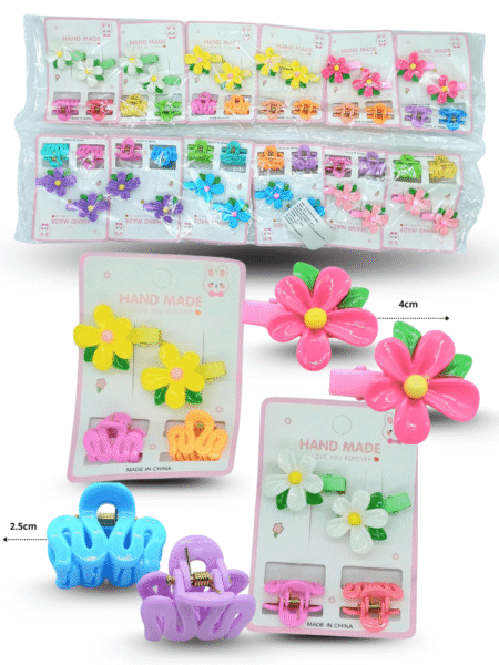 F - 024 pinza mini y pico flor set 4 pzas C/12 25N-7