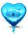 G – 058 globo corazón metálico 45cm azul bunny C50 C25303