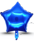 G - 088 globo estrella metálico 45cm azul rey C/50 C25302