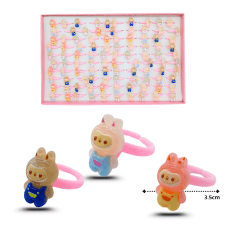 I - 004 anillo infantil autoajustable LABUBU C/100 AF426