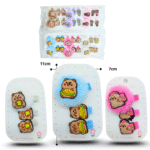 J - 035 pico capy bara par decoración hule y pico pompón set 3 pzas C/12 AG504