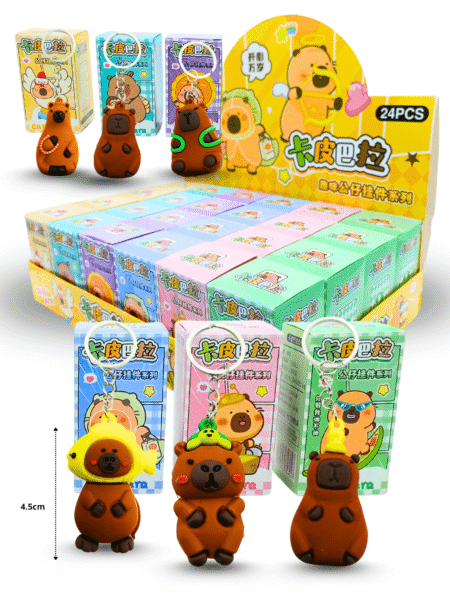 L - 034 llavero Capy Bara en caja C/24 R-18