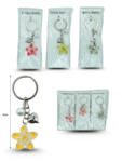 L – 039 llavero flor loto con perla C12 25J-130