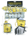 L – 049 llavero biblia dorada y plateada C12 F1143
