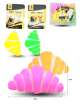 O – 008 juguete chillón para mascota 9cm cuernito C12 PR61198