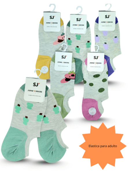 O - 025 tin decorado gris talon y puntas de colores C/12 SJ JUNG