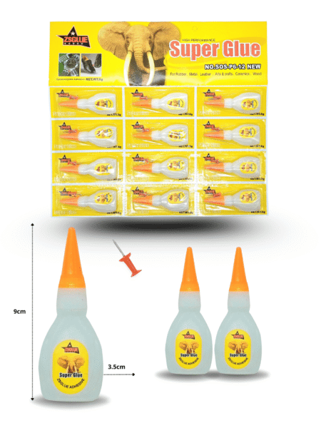 O - 048 pegamento super glue tipo gota en planilla C/12 H1449