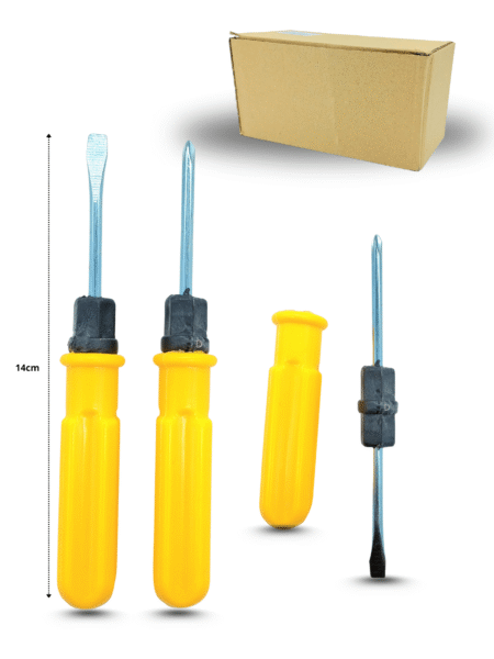 O - 053 desarmador doble punta intercambiable caja café C/50 H1205