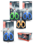 P - 029 tijera 12cm en blister colores surtidos C/12 B3213 o EN004