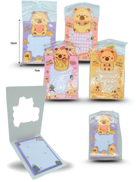 P - 073 notas adhesivas decoradas capy bara C/12 25I-110