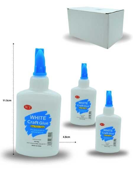 P - 086 pegamento blanco liquido 60gr caja blanca C/24 B8359