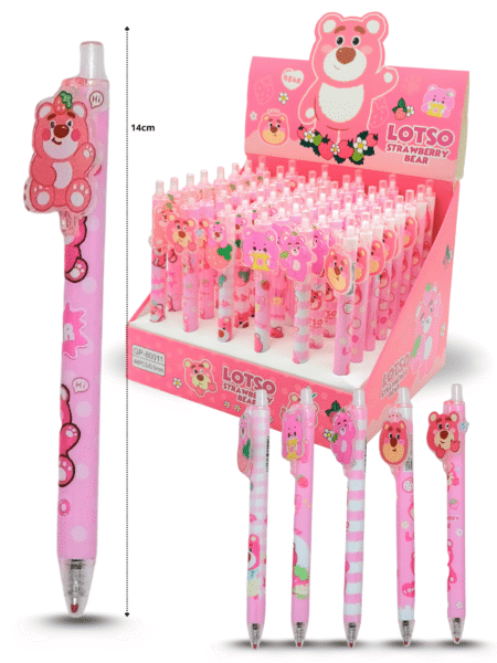 P - 103 pluma decorada oso lotso C/48 GP-80011