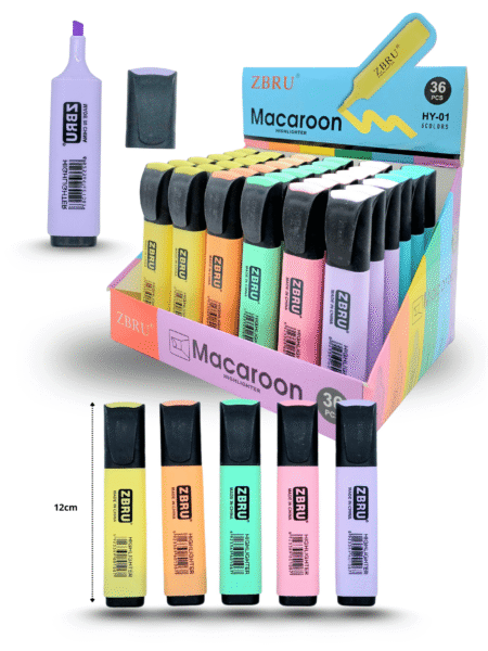 P - 111 marcatextos colores pastel C/36 HY-102-36 o HY-01 o Zbru