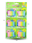 P - 123 plastilina 5 colores en planilla C/6 B4238