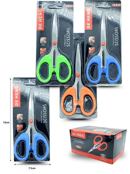 P - 146 tijera 14 cm en blister colores C/12 B3214 o EN003