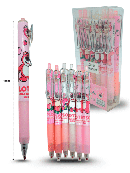 P - 151 pluma clip oso lotso C/12 XQ0036