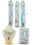 S - 005 collar infantil cuentas y dije capi bara C/12 25J-28